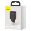 Baseus - Wall Charger Super Si sieťová nabíjačka (USB-C, rýchlonabíjanie, 30W) - čierna
