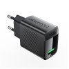 Acefast - Wall Charger (A90) - USB, 18W, GaN Technology, Quick Charger - Black