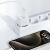 Acefast - Wall Charger Set A77 sieťová nabíjačka (USB-C kábel v balení, USB-C mini GaN, PD30W, Power Delivery, rýchlonabíjanie) - biela