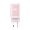 Havit - Wall Charger (UC260 EU) - 2x USB-C, USB, 65W - Pink