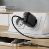 Acefast - Wall Charger A106 sieťová nabíjačka (GaN technológia, rýchlonabíjanie, USB-C + USB, 45W, 3A, Smart Chip) - čierna