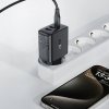 Acefast - Wall Charger A57 sieťová nabíjačka (GaN technológia, rýchlonabíjanie, 2× USB, USB-C, PD35W, Smart Chip) - čierna