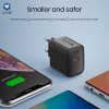 Lito - Wall Charger LC20 sieťová nabíjačka (USB-C výstup, PD45W, GaN technológia, nehorľavý PC materiál, EU vidlica) - čierna