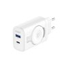 3mk - 2in1 Wall Charger Hardy sieťová nabíjačka pre Apple (USB-A, USB-C, PD33W) - biela