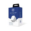 3mk - Wall Charger Hyper sieťová nabíjačka (2× USB-C, 35W, 90° vstup nabíjačky, kompaktný dizajn) - biela