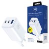 3mk - Wall Charger Hyper - USB-A/USB-C, GaN Technology, 65W, QX4+, Fireproof V0 Material - White