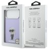 Karl Lagerfeld - IML Aquarelle MagSafe puzdro pre iPhone 17 Pro Max - fialové Karl & Choupette