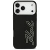 Karl Lagerfeld - Hardcase FW Grained with Signature Logo puzdro pre iPhone 17 Pro Max - čierne