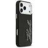Karl Lagerfeld - Hardcase FW Grained with Signature Logo (KLHCP17XPGFKSRSK) - iPhone 17 Pro Max - Black