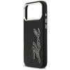 Karl Lagerfeld - Hardcase FW Grained with Signature Logo (KLHCP17XPGFKSRSK) - iPhone 17 Pro Max - Black
