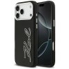 Karl Lagerfeld - Hardcase FW Grained with Signature Logo (KLHCP17XPGFKSRSK) - iPhone 17 Pro Max - Black