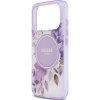 Guess - IML Flower & Tonal Circle MagSafe puzdro pre iPhone 17 Pro - fialové