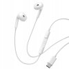 Baseus - Wired Earphones Encok CZ19 káblové slúchadlá (USB-C, 13 mm meniče, 60° semi-in-ear, všesmerový mikrofón) - biele