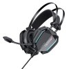 Yesido - Wired Headphones (EK03) - for Gaming, Jack 3.5mm, USB, with Microphone, Lights, 2m - Black