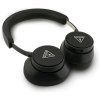 Guess - Wireless Headphones Saffiano Triangle Logo (GUBHC15PGMRTRK) - Bluetooth, ENC, On-ear, Eco Leather - Black