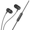 Borofone - Wired Earphones Delicious BM77 káblové slúchadlá (USB-C, mikrofón, stereo bass, Hi-Fi zvuk, univerzálne, 1.2 m) - čierne