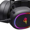Havit - Gaming Headphones Gamenote H2016d herné slúchadlá (herné využitie, mikrofón, RGB podsvietenie, USB, 3.5 mm jack) - čierne