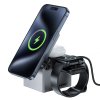 Acefast - Charging Station Rubik's Cube 3in1 (E18) - for Phone, TWS Headset and Apple Watch, 23W, Foldable - Metal Gray