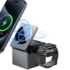 Acefast - Charging Station Rubik's Cube 3in1 (E18) - for Phone, TWS Headset and Apple Watch, 23W, Foldable - Metal Gray