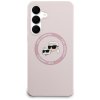 Karl Lagerfeld - Silicone KC Heads MagSafe silikónový kryt s MagSafe pre Samsung Galaxy S25 FE – ružový
