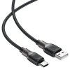 Acefast - Data Cable dátový a nabíjací kábel USB na USB-C Fast Charge 3 A, odolný silikón (25 000 ohybov), 1,2 m – čierny