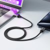 Acefast - Data Cable dátový a nabíjací kábel USB na USB-C Fast Charge 3 A, nylonové opletenie, 1,2 m – čierny