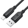 Acefast - Data Cable dátový a nabíjací kábel USB na USB-C Fast Charge 3 A, odolný proti ohybu, 1,2 m – čierny