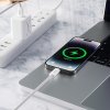 Blueo - Data Cable dátový a nabíjací kábel USB-C na USB-C Fast Charge, opletený, 2 m – biely