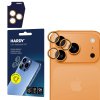 3mk - Hardy Lens Protection Pro ochranné sklo na šošovky fotoaparátu pre iPhone 17 Pro / iPhone 17 Pro Max – oranžové