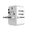 Fixed - Travel Adapter Voyager cestovný adaptér pre EU / UK / USA / AUS s 2× USB a 3× USB-C, GaN, PD 65 W, 10 A / 2500 W – biely