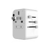 Fixed - Travel Adapter Voyager cestovný adaptér pre EU / UK / USA / AUS s 2× USB a 3× USB-C, GaN, PD 65 W, 10 A / 2500 W – biely