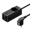 Mcdodo - 4in1 Extension Cord Super Cube Series predlžovací kábel so zásuvkou Schuko, 2× USB-C a USB-A, 70 W, GaN technológia, 1,5 m – čierny