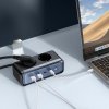 Mcdodo - 6in1 Extension Cord Energy Cube Series predlžovací kábel s 2× Schuko, 2× USB-C a 2× USB, 70 W, GaN technológia, 1,5 m – čierny