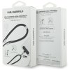 Karl Lagerfeld - Data Cable Ikonik Charm dátový a nabíjací kábel USB-C na USB-C, univerzálny – čierny