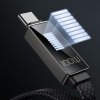 Mcdodo - Data Cable Rythm Series dátový a nabíjací kábel USB-C na USB-C PD Fast Charge 100 W s LED displejom, 1,2 m – čierny