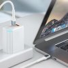 3mk - Data Cable Hyper N-Series dátový a nabíjací kábel USB-C na USB-C 100 W (20 V / 5 A), 1 m – biely