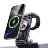 Yesido - Wireless Charging Station (DS25) - Magnetic Fast Charging, for Phone, Apple Watch, Earbuds, Foldable, Stand, 15W - Black