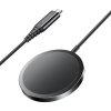 Yesido - Wireless Charging Station (DS21) bezdrôtová nabíjacia stanica pre iPhone, rýchle nabíjanie 15 W, magnety N52, USB-C – čierna
