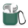 Techsuit - Silicone Case - for for AirPods 1 / AirPods 2, Smooth Ultrathin Material - Dark Green