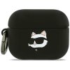 Karl Lagerfeld - Silicone Choupette Head 3D (KLAP3RUNCHK) - Apple AirPods Pro 3 - Black