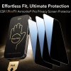 ESR - Corning Gorilla Glass UltraFit Privacy™ ochranné sklo na displej (3 ks) pre iPhone 17 Pro – čierne