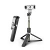 Techsuit - Selfie Stick (L03) - Stable Tripod with Bluetooth Remote Control, Aluminium Alloy, 83cm - Black