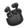 Techsuit - Premium Wireless Earbuds Audira Pro bezdrôtové slúchadlá Bluetooth 5.4 s aktívnym potlačením hluku (ANC), 4 mikrofóny, batéria 300 mAh – čierne