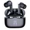 Techsuit - Premium Wireless Earbuds VelarX One (CW2) - Bluetooth V5.4, 300mAh, ANC, ENC, 4 Mic - Black