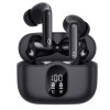 Techsuit - Premium Wireless Earbuds WaveBeat 100 (CW3) - Bluetooth V5.4, 300mAh, ANC, ENC, 4 Mic - Black
