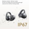 Baseus - Wireless Earbuds Bowie MC1 Pro bezdrôtové slúchadlá TWS Bluetooth 6.0 s Hi-Res zvukom, multipoint pripojením a Open-Ear klipovým dizajnom – čierne (Cosmic Black)
