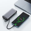 Acefast - Power Bank (M22-20000) - with Cable, Type-C, 20000mAh, 74Wh, PD130W, Two-Way Fast Charging, LED Display - Black