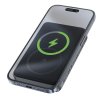 Acefast – Magnetic Wireless Power Bank (M10-10000) magnetická bezdrôtová powerbanka s USB-C káblom 10000 mAh 30W 2× USB-C s LED indikátorom – čierna