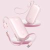 Baseus - Power Bank EnerFill FC21 Qpow 3 Ultra (E0027Q02) - Detachable Cable, 10000mAh, 45W, Digital Display - Nebula Pink