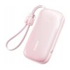 Baseus - Power Bank EnerFill FC21 Qpow 3 Ultra (E0027Q02) - Detachable Cable, 10000mAh, 45W, Digital Display - Nebula Pink